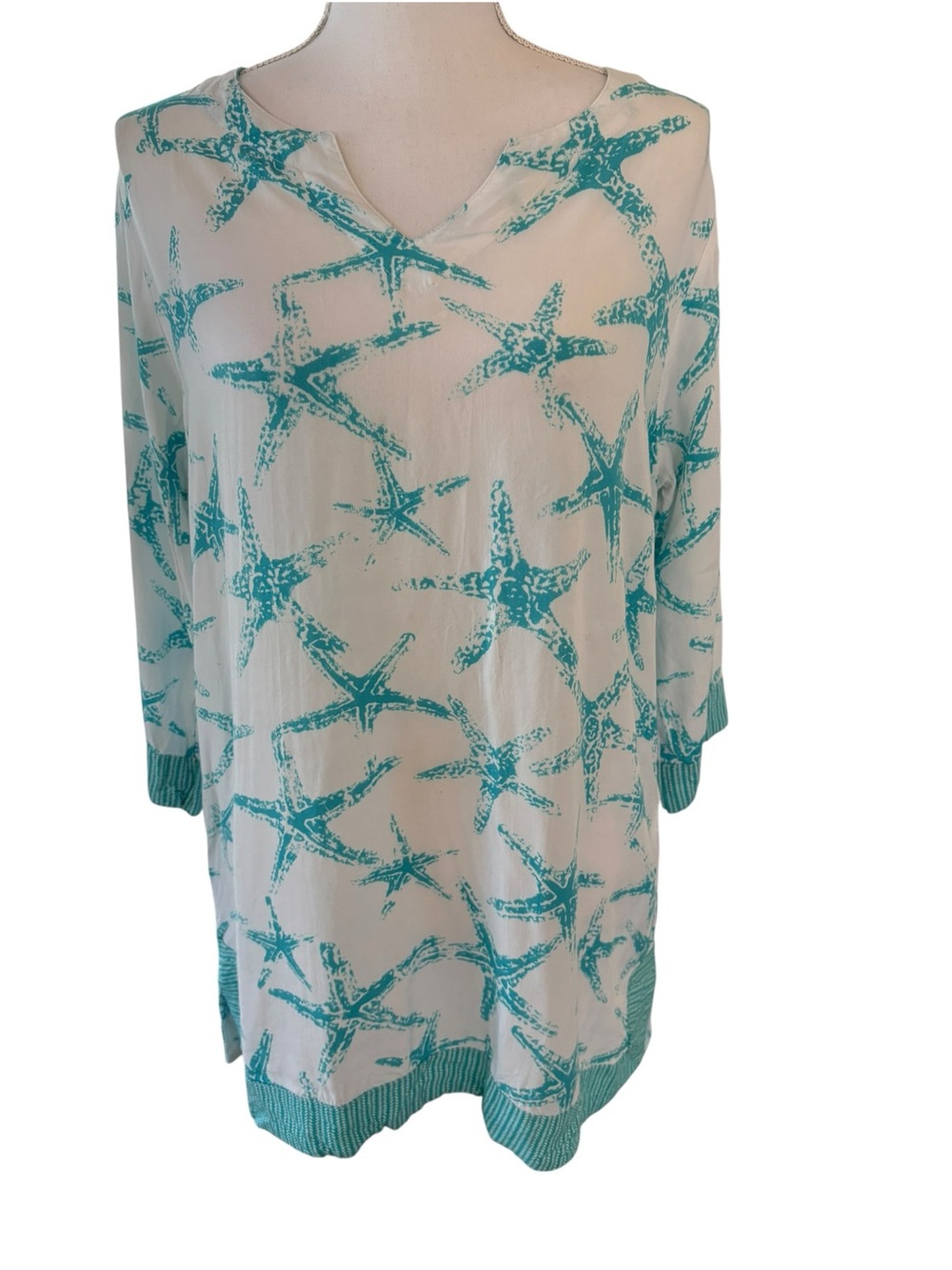 Tybee Island Starfish Swim Coverup with Pockets. Size M